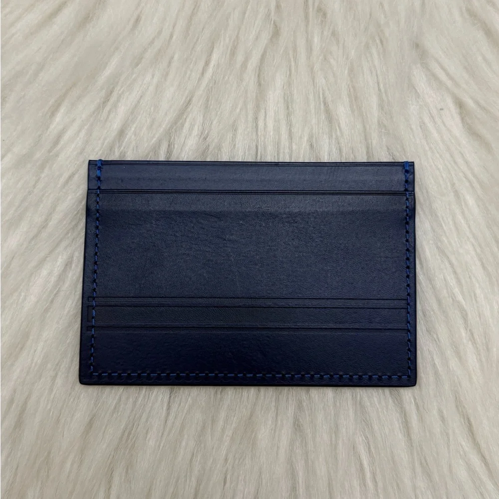 BORLINO - BLUE LEATHER PORSCHE CARDHOLDER WALLET